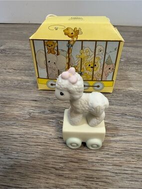 Vintage 1985 Precious Moments Birthday Series Lamb 1 Year Old